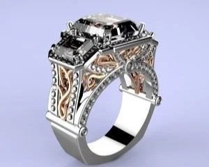 Kaz Jewelry 3D CAD rendering and design preview of custom engagement ring by Albert Kaz, ensuring clients see their vision before production.